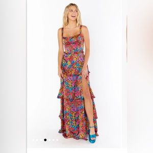 Show Me Your Mumu Lady Corset Dress in Garden Glow Prom Dress